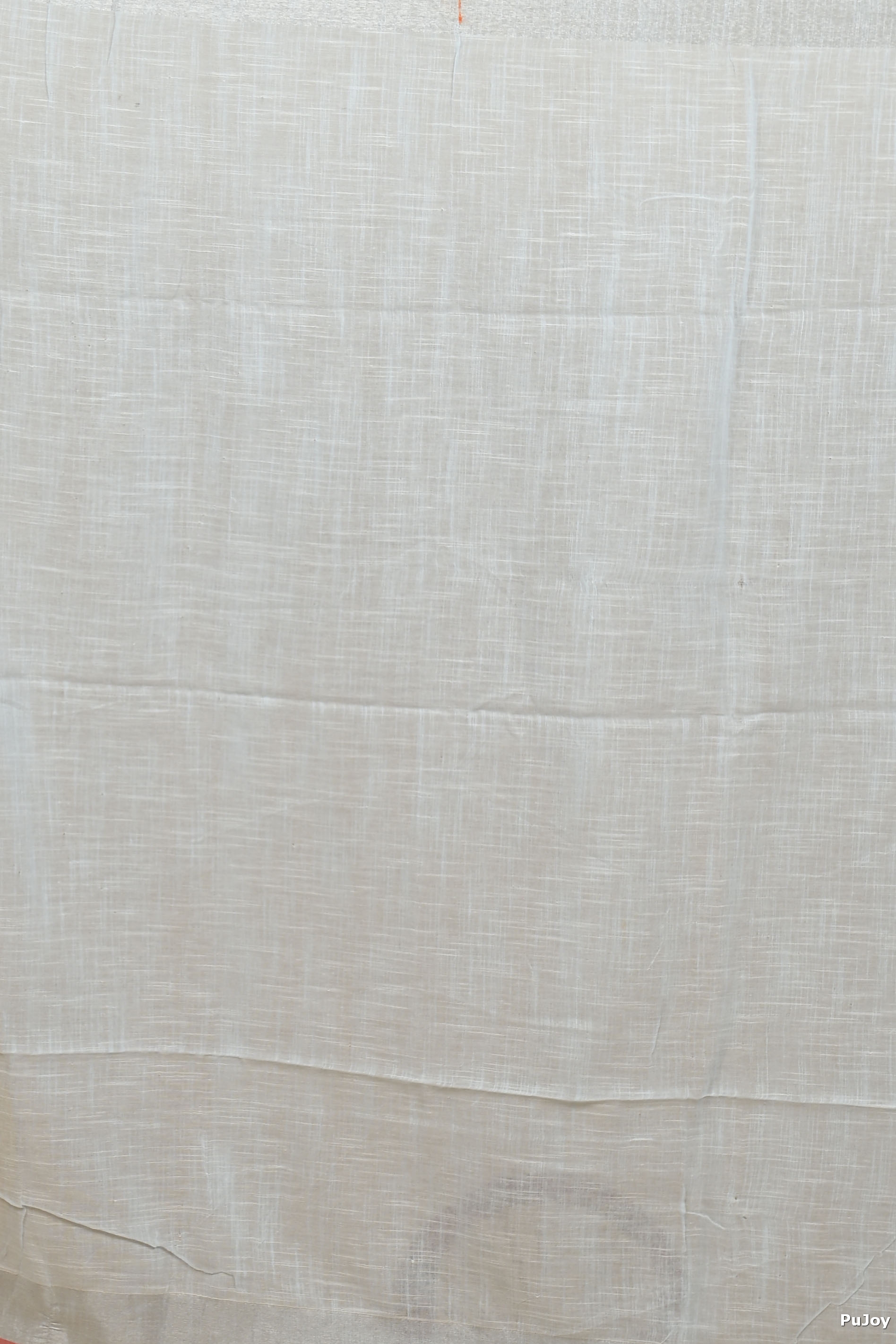 Off White Pure Cotton Hiral Printed Handloom Saree (2117)