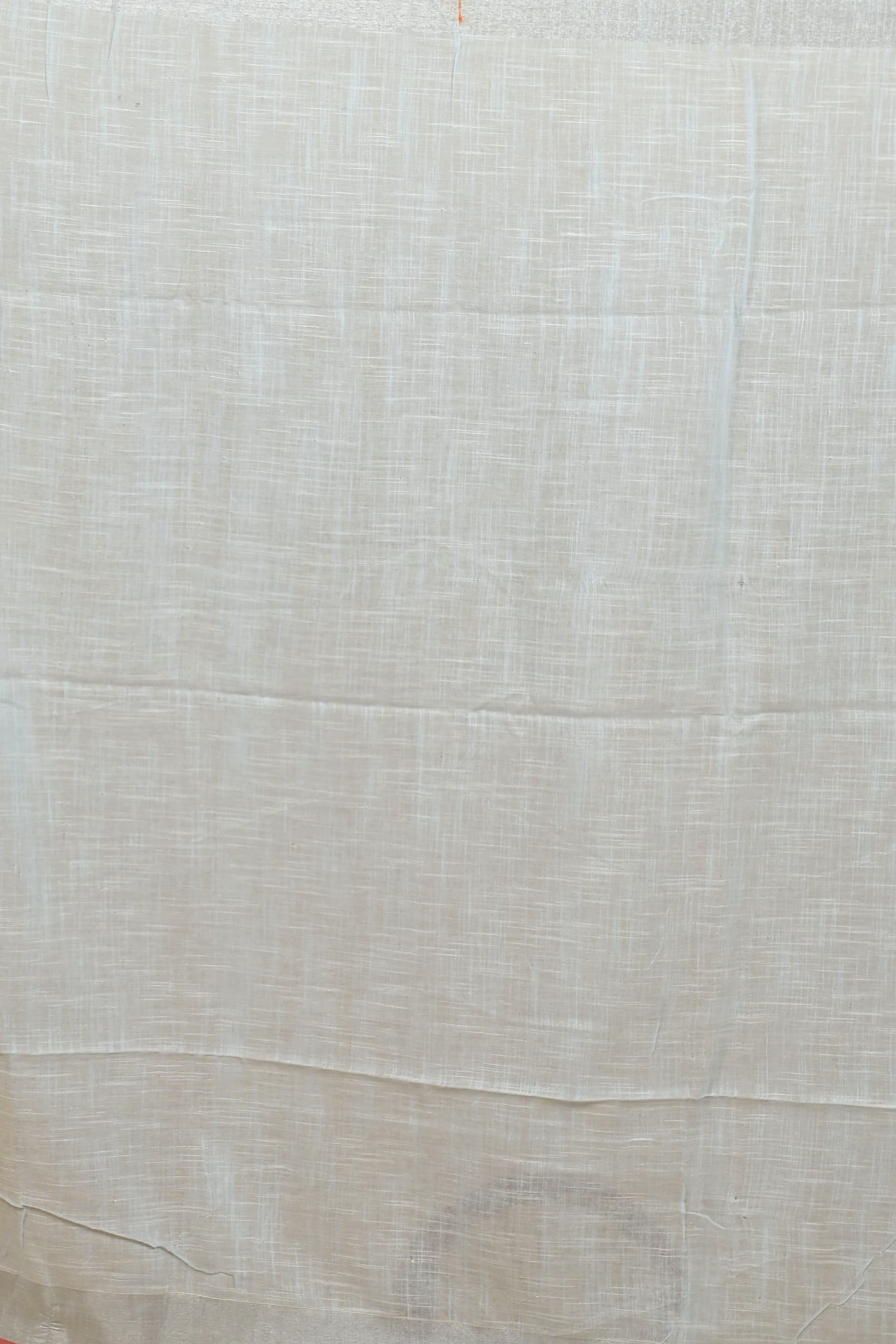 Off White Pure Cotton Hiral Printed Handloom Saree (2117)