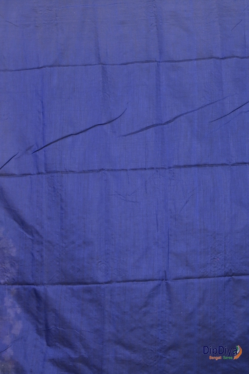 Naby Blue Pure Cotton Parag Embroidery Handloom saree (212)
