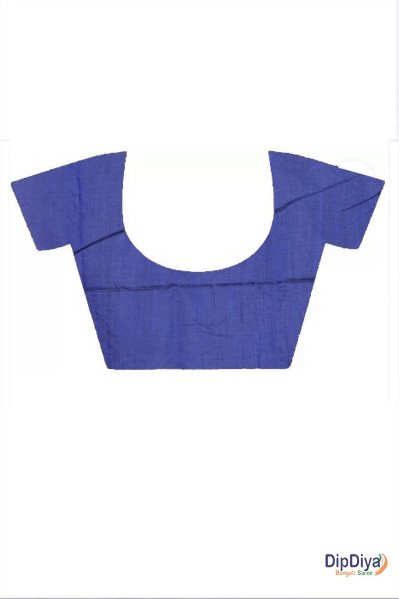 Naby Blue Pure Cotton Parag Embroidery Handloom saree (212)