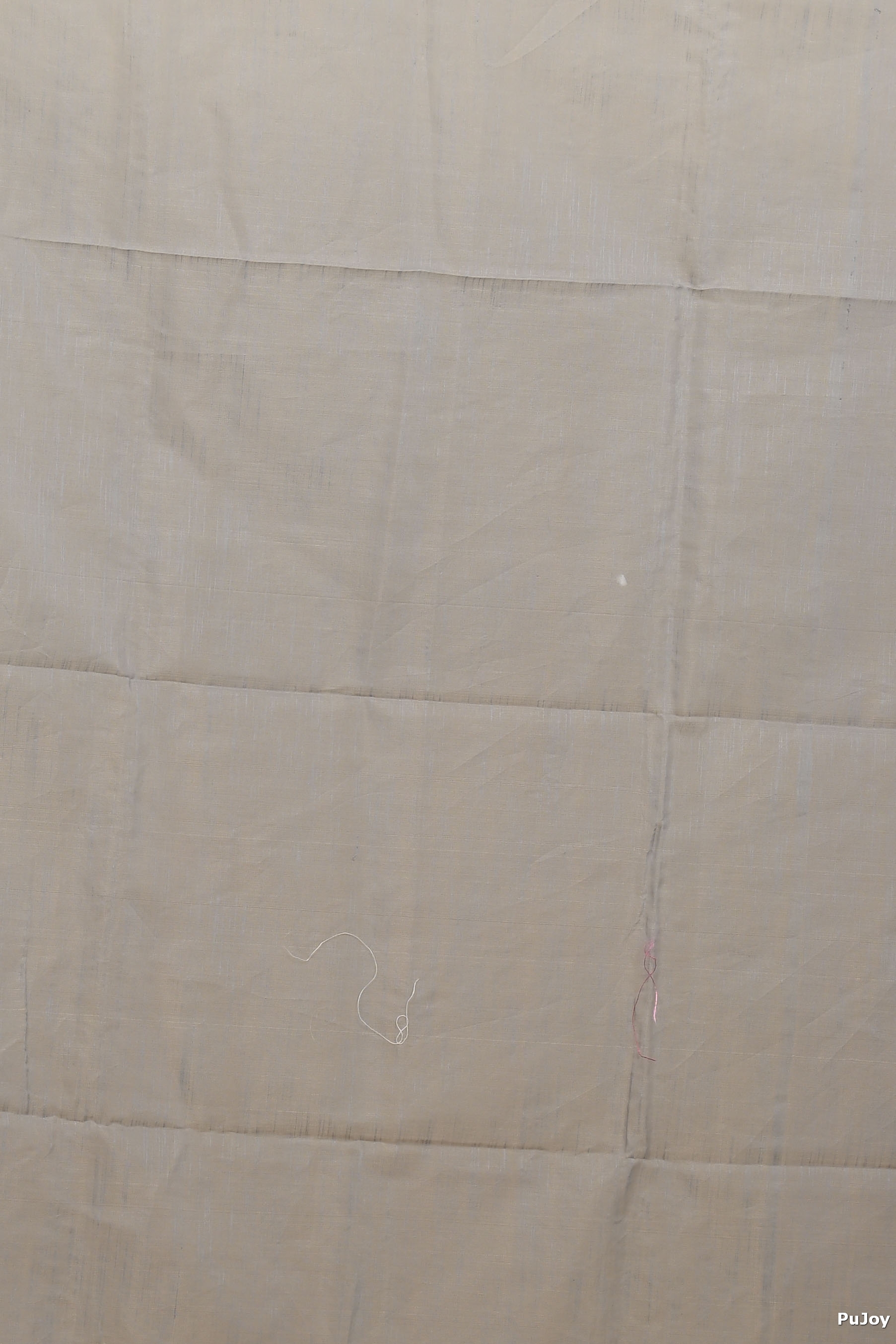 Grey Blended Cotton Himika Embroidery Handloom saree (2121)