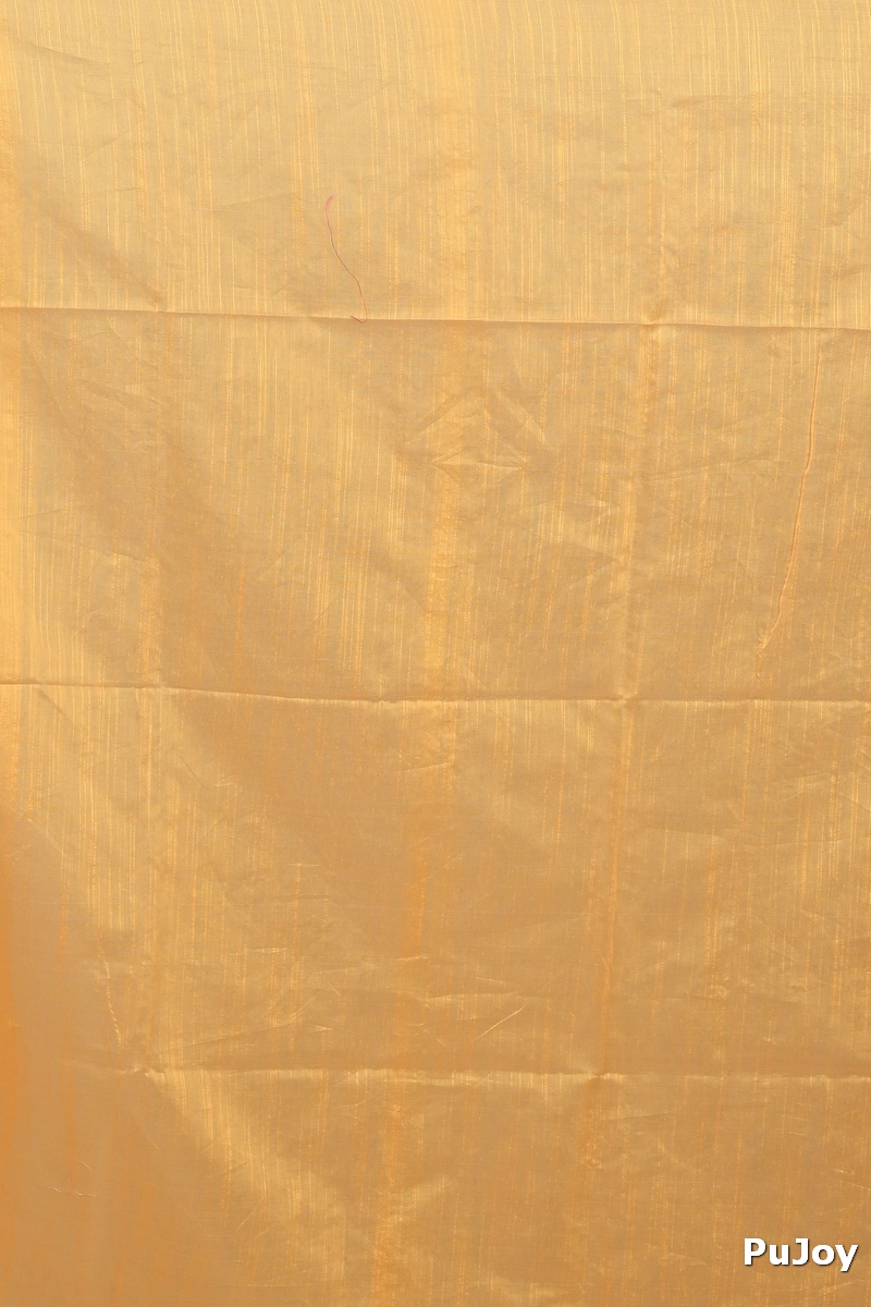 Yellow Blended Cotton Himika Embroidery Handloom saree (2123)