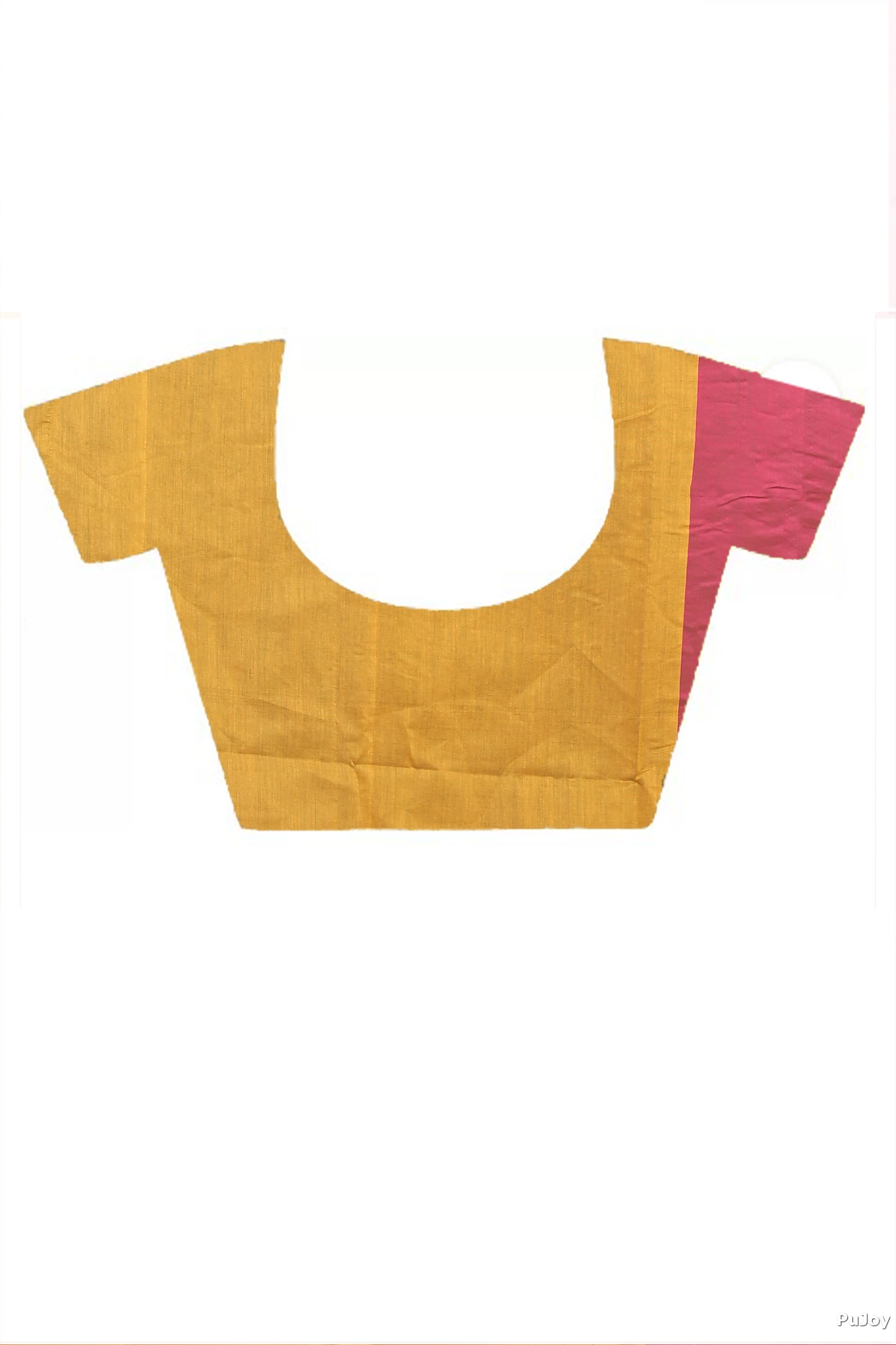 Rani Yellow Blended Cotton Pisha Hand Loom Saree (2144)