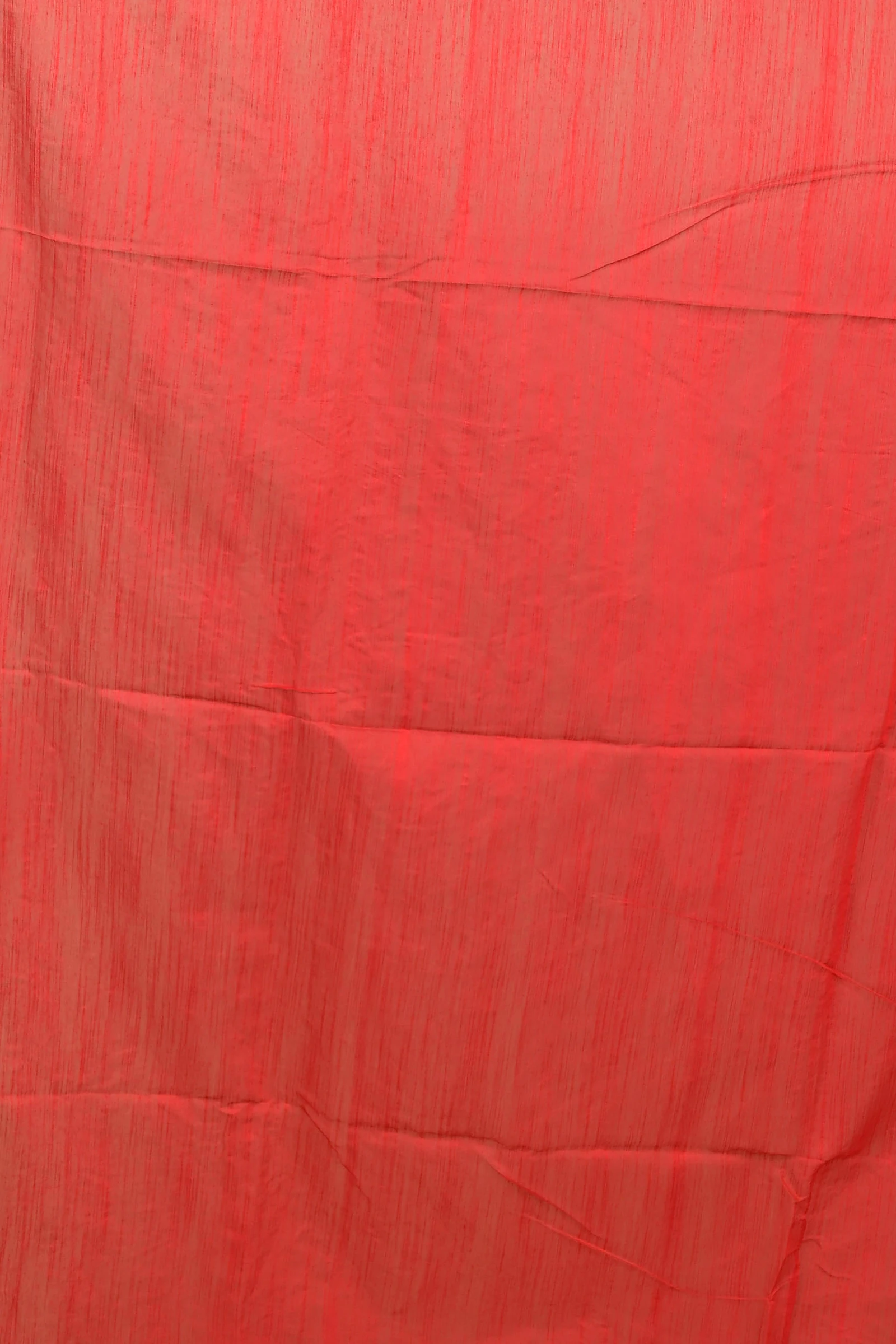 Red Blended Cotton Gijaa Embroidery Handloom saree (2164)