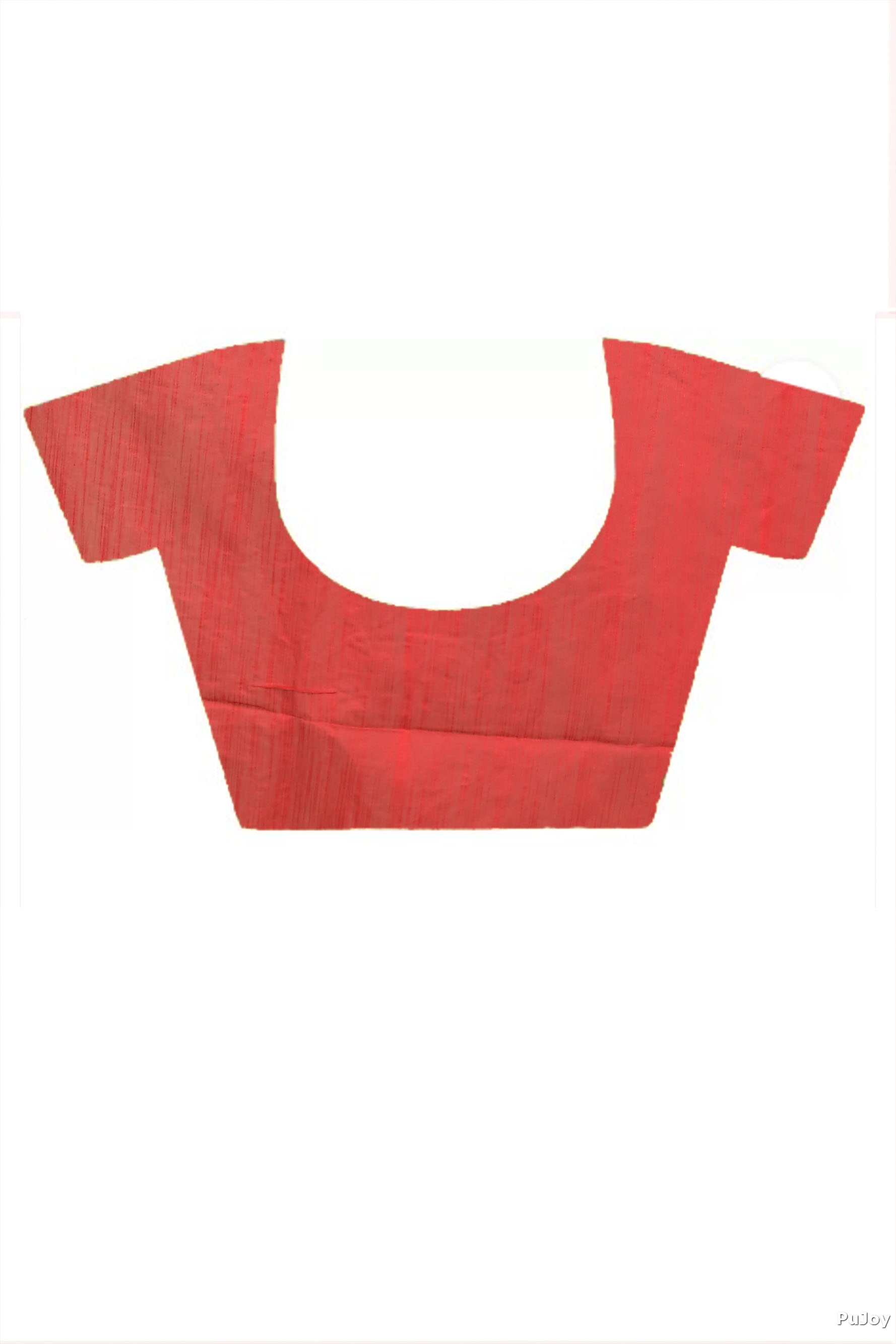 Red Blended Cotton Gijaa Embroidery Handloom saree (2164)
