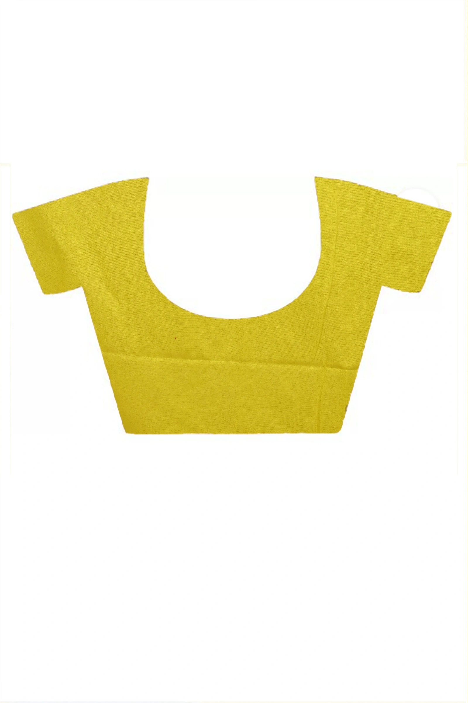 Lemon Yellow Pure Cotton Gittu Hand Loom Saree (2166)