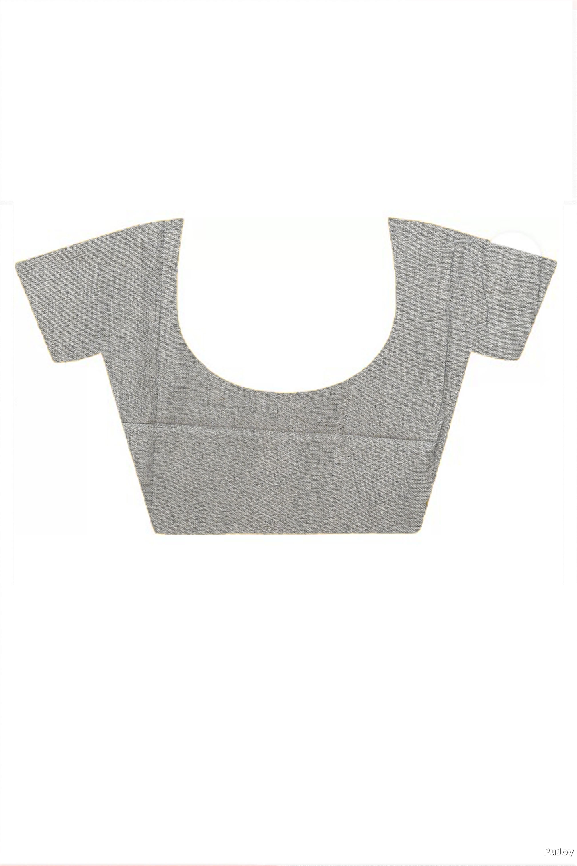 Grey Pure Cotton Gittu Hand Loom Saree (2168)