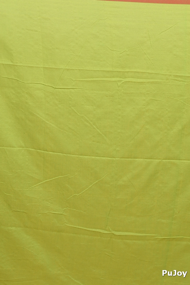 Green Pure Cotton Gittu Hand Loom Saree (2169)
