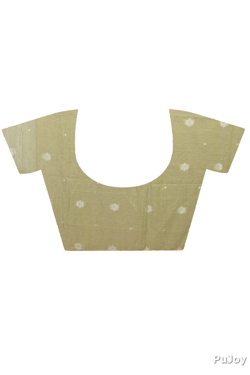 Sage Green Pure Cotton Achbu Hand Loom Saree (2210)