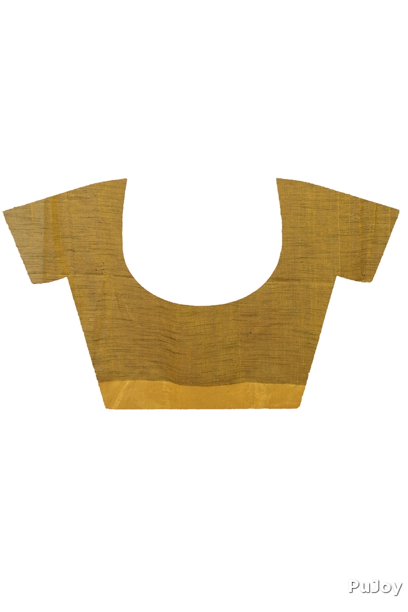 Black Yellow Pure Cotton Achkol Hand Loom Saree (2216)