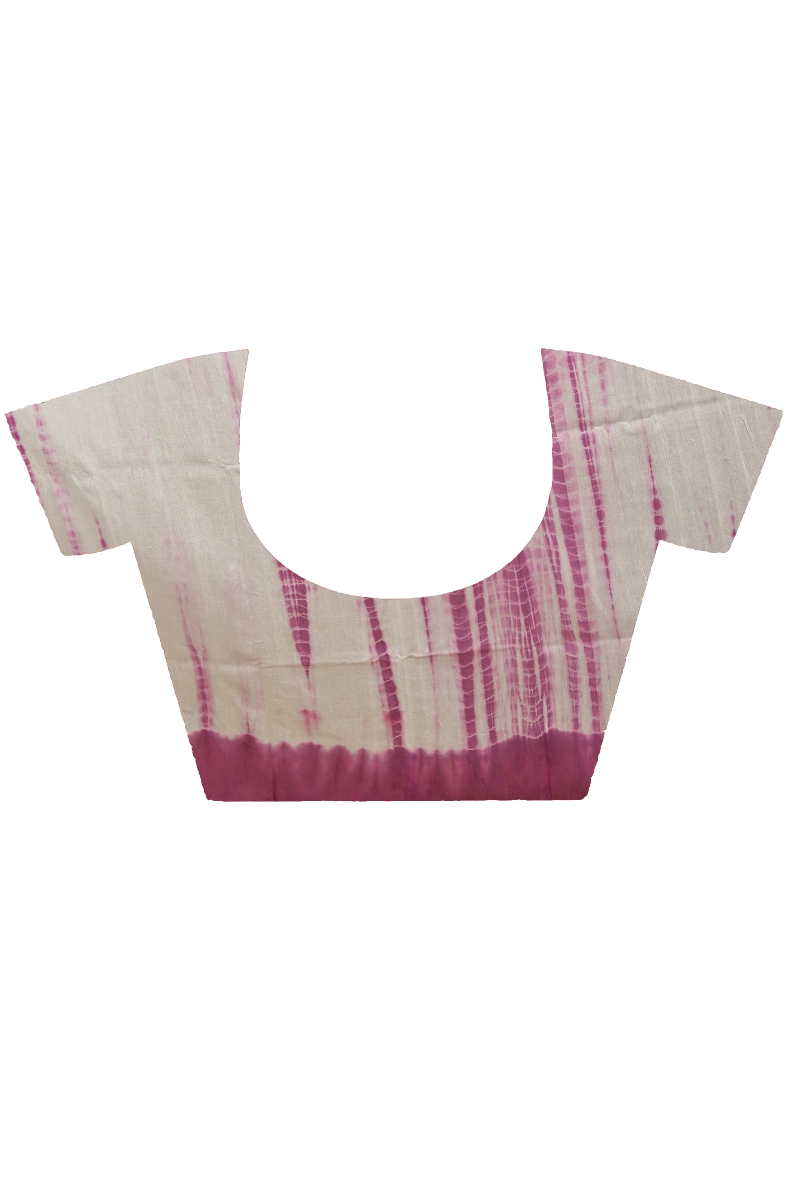 Purple White Pure Cotton Achmol Badhni Dye Saree (2230)