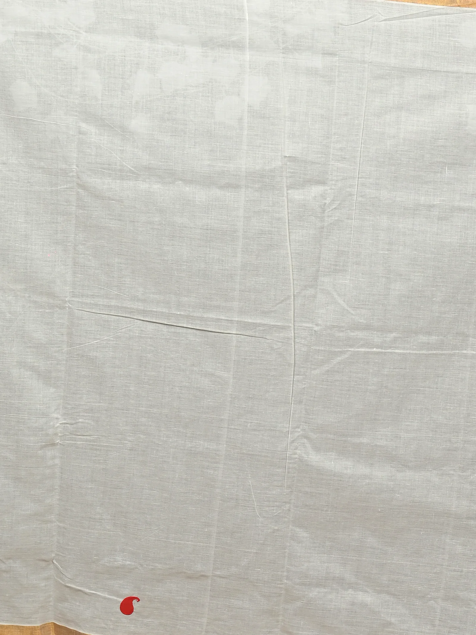 White Red Pure Cotton Borma Handloom Saree (2263)