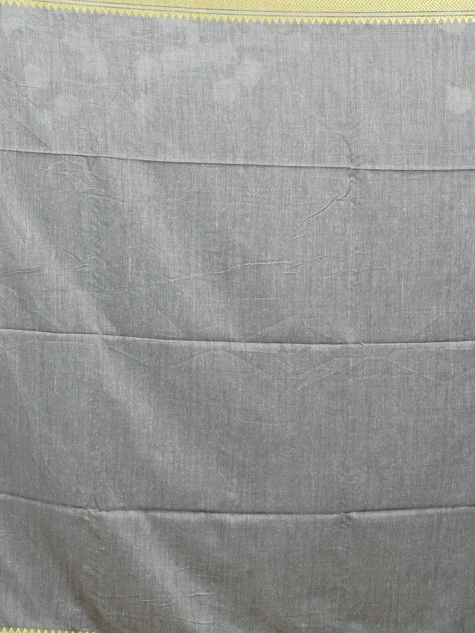 Grey Blue Pure Cotton Nopra Handloom Saree (2269)