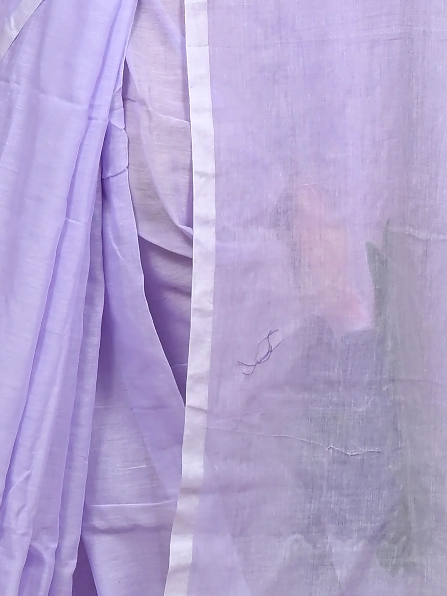Purple Pure Cotton Norika Hand Painted Saree (2280)