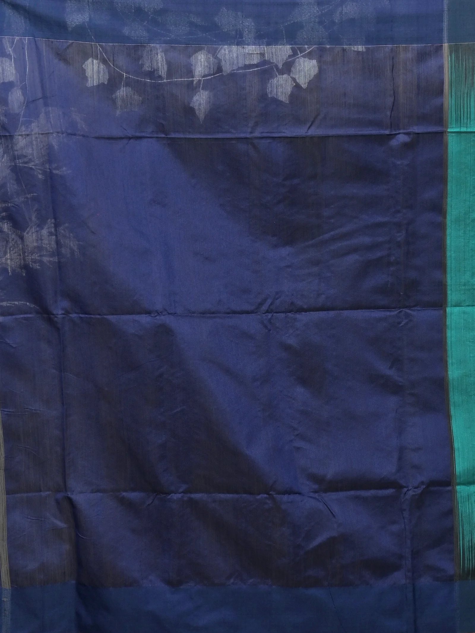 Green Naby Blue Cotton Blend Parlkim Ikkat Jharna Saree (2290)