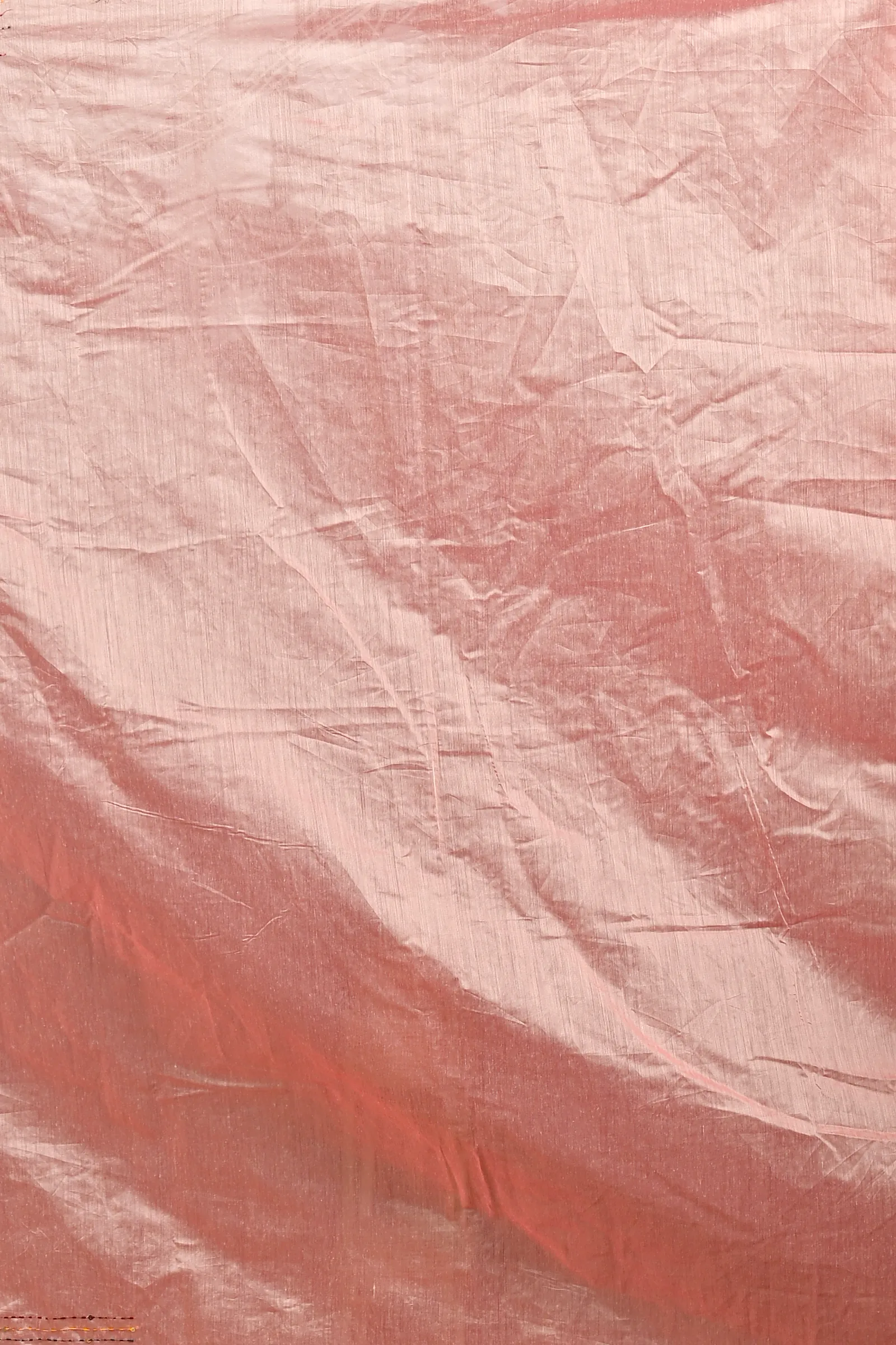 Baby Pink Cotton Blend Dayki Kantha Stitch Saree (2945)