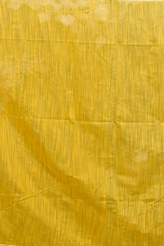 Yellow Red Cotton Blend Deepsi Hand Painted Saree (2958)