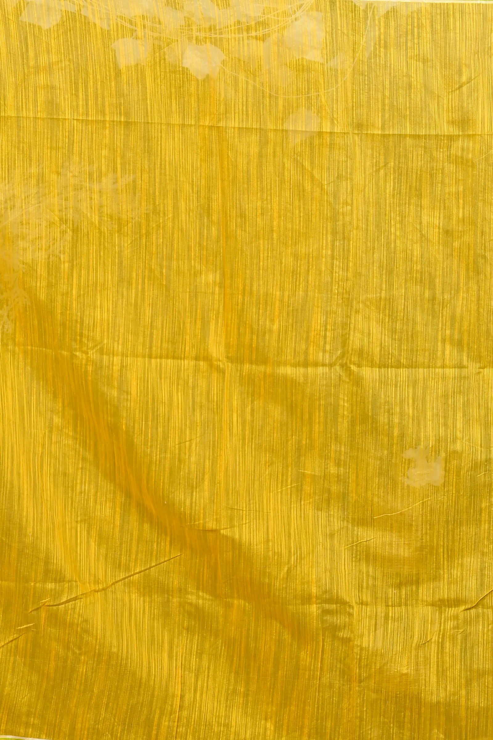 Yellow Red Cotton Blend Deepsi Hand Painted Saree (2958)