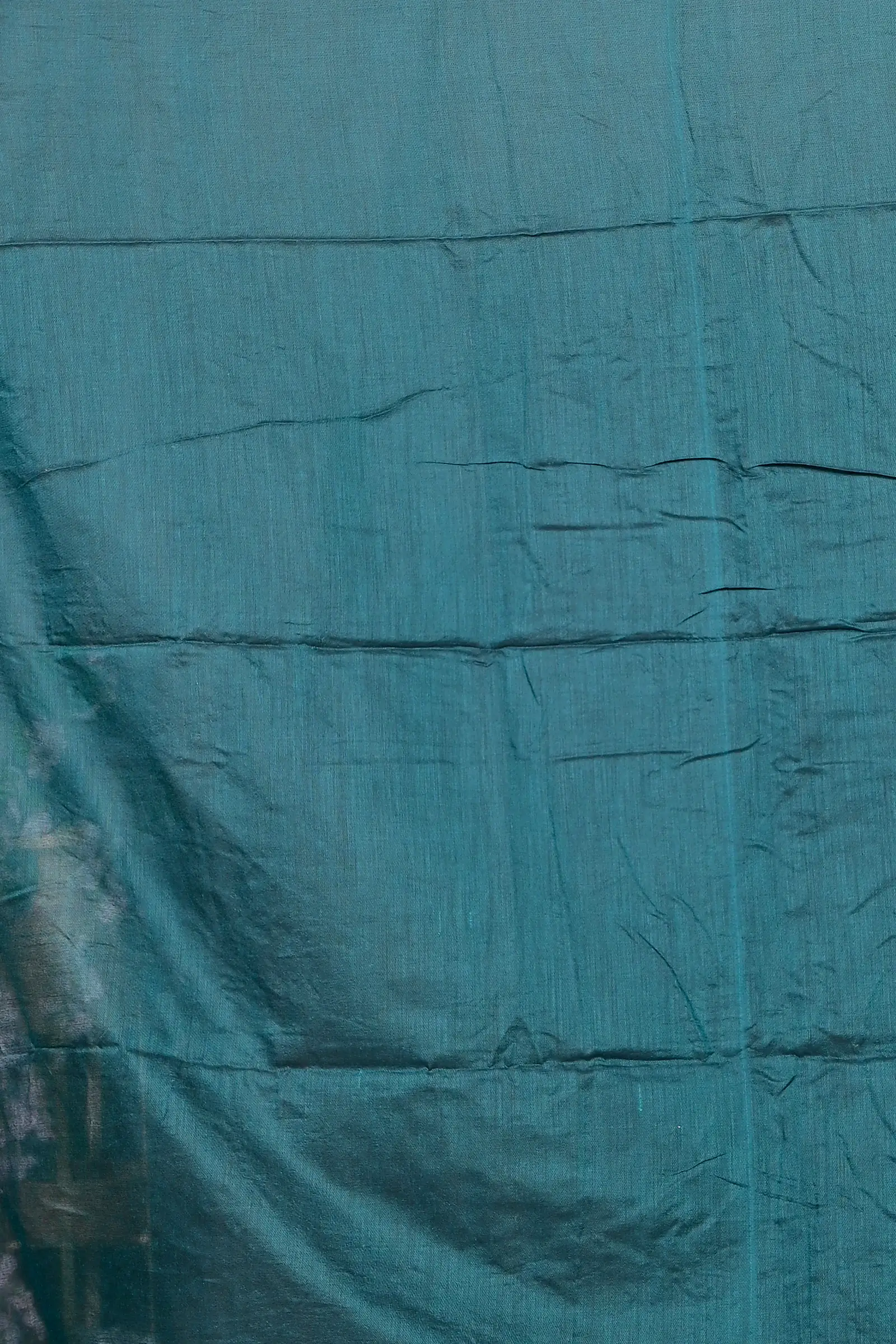 Turquoise Green Pure Cotton Paray Embroidery Handloom saree (297)
