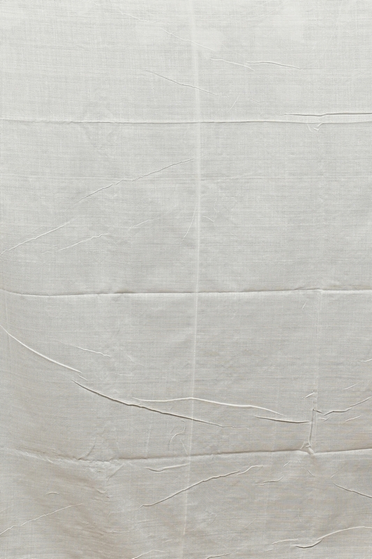 White Brown Pure Cotton Dhrli Embroidery Handloom saree (2980)