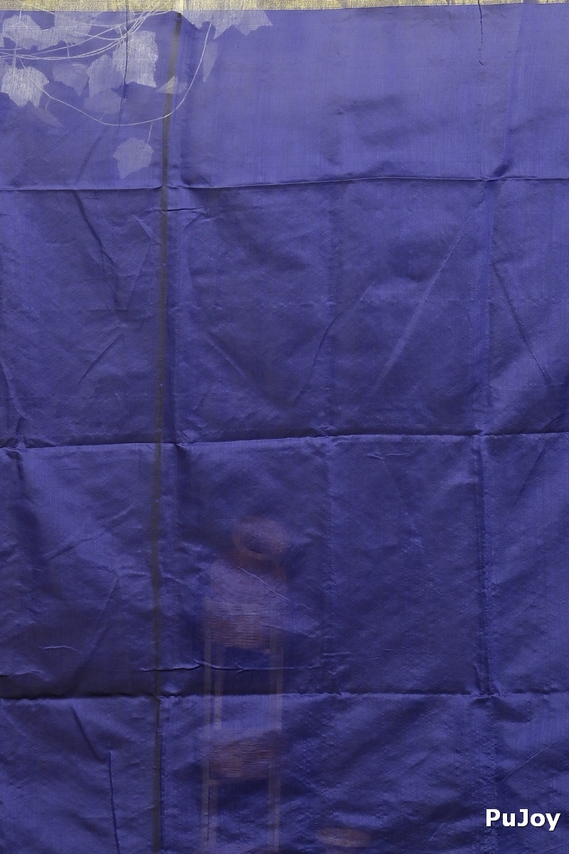 Naby Blue Cotton Blend Dhrum Hand Loom Saree (2986)