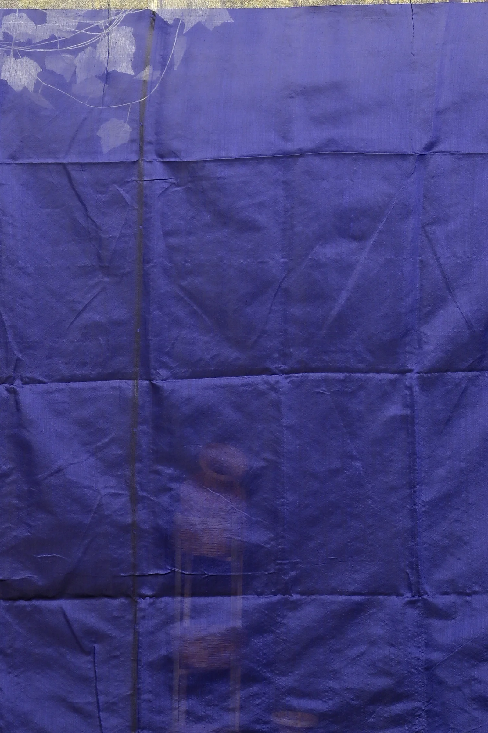 Naby Blue Cotton Blend Dhrum Hand Loom Saree (2986)