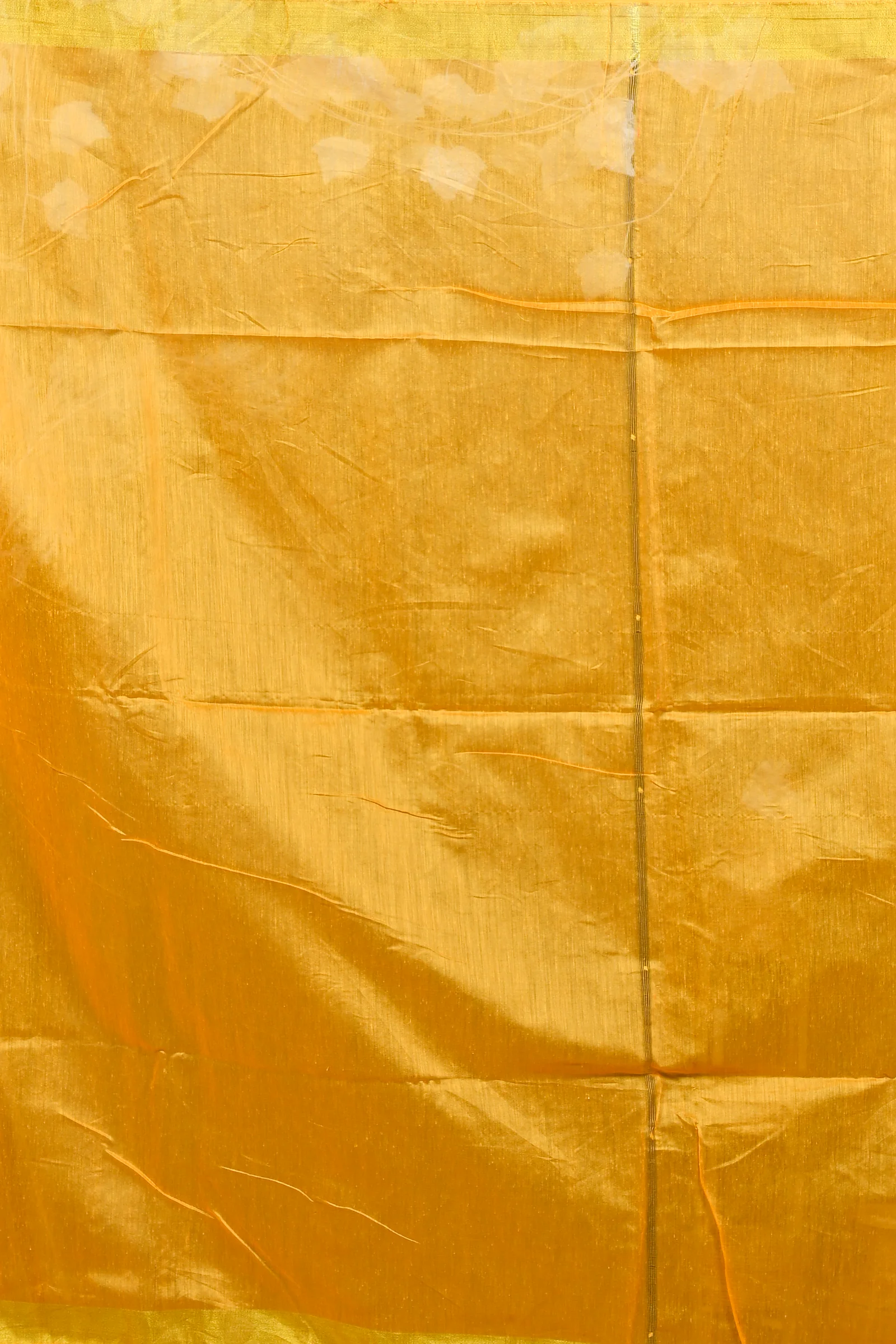 Yellow Red Cotton Blend Dhrum Hand Loom Saree (2988)