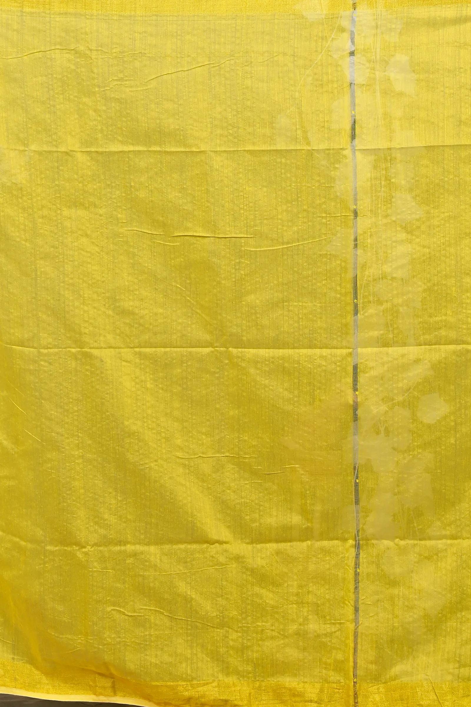Yellow Pink Cotton Blend Dhrum Hand Loom Saree (2991)