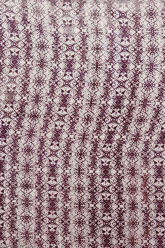 Marun Pure Cotton Dinesi Batik Print Saree (2994)