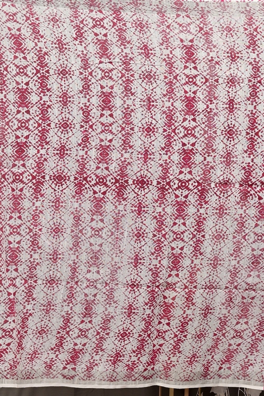 Green Purpel Pure Cotton Dinesi Batik Print Saree (2998)