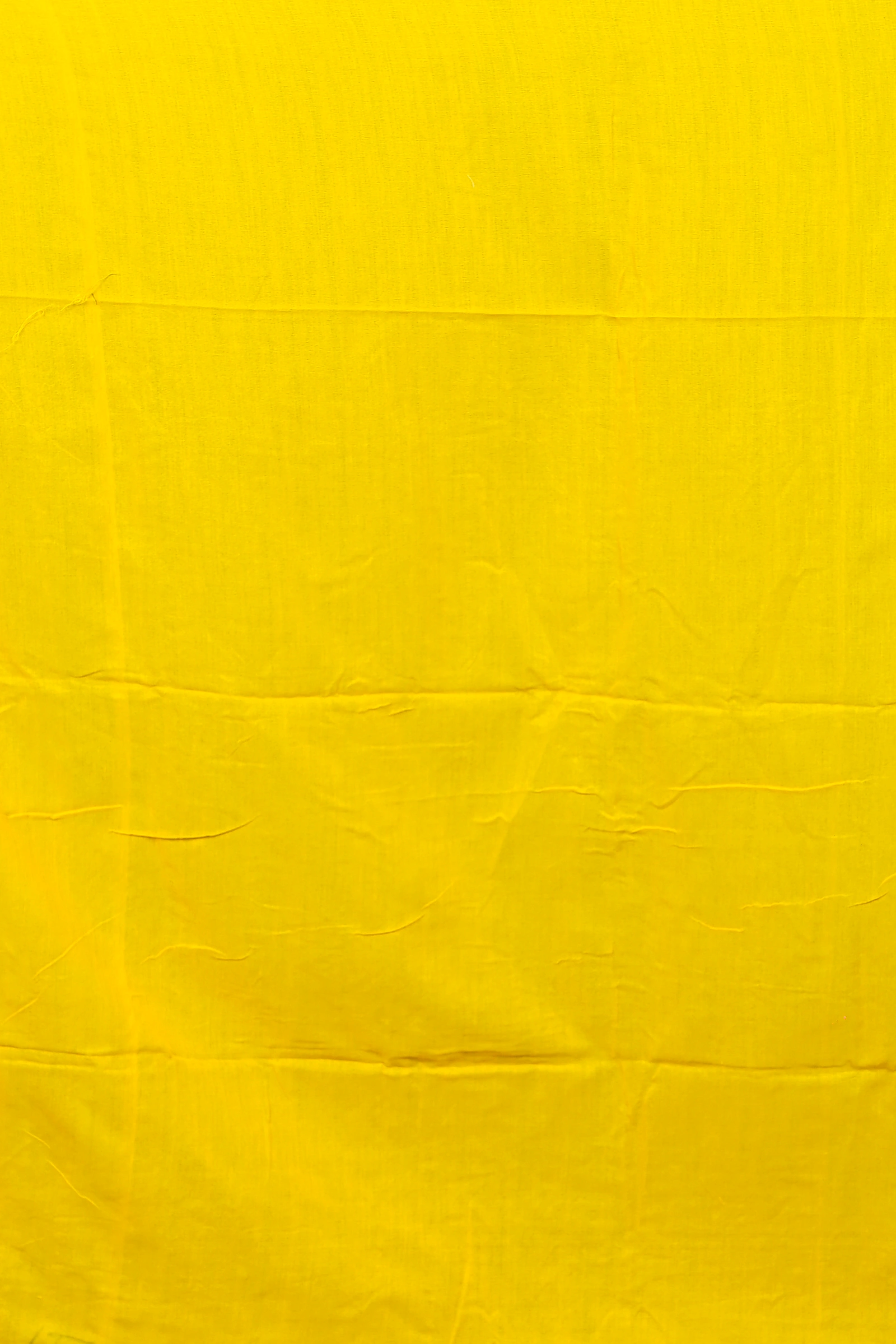 Yellow Pure Cotton Paray Embroidery Handloom saree (300)