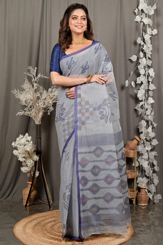 Assh Pure Cotton Dipui Tant Saree Print (3013)