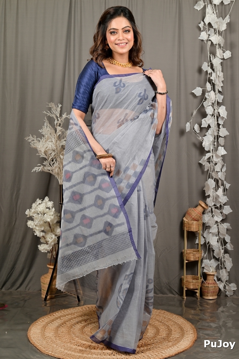 Assh Pure Cotton Dipui Tant Saree Print (3013)