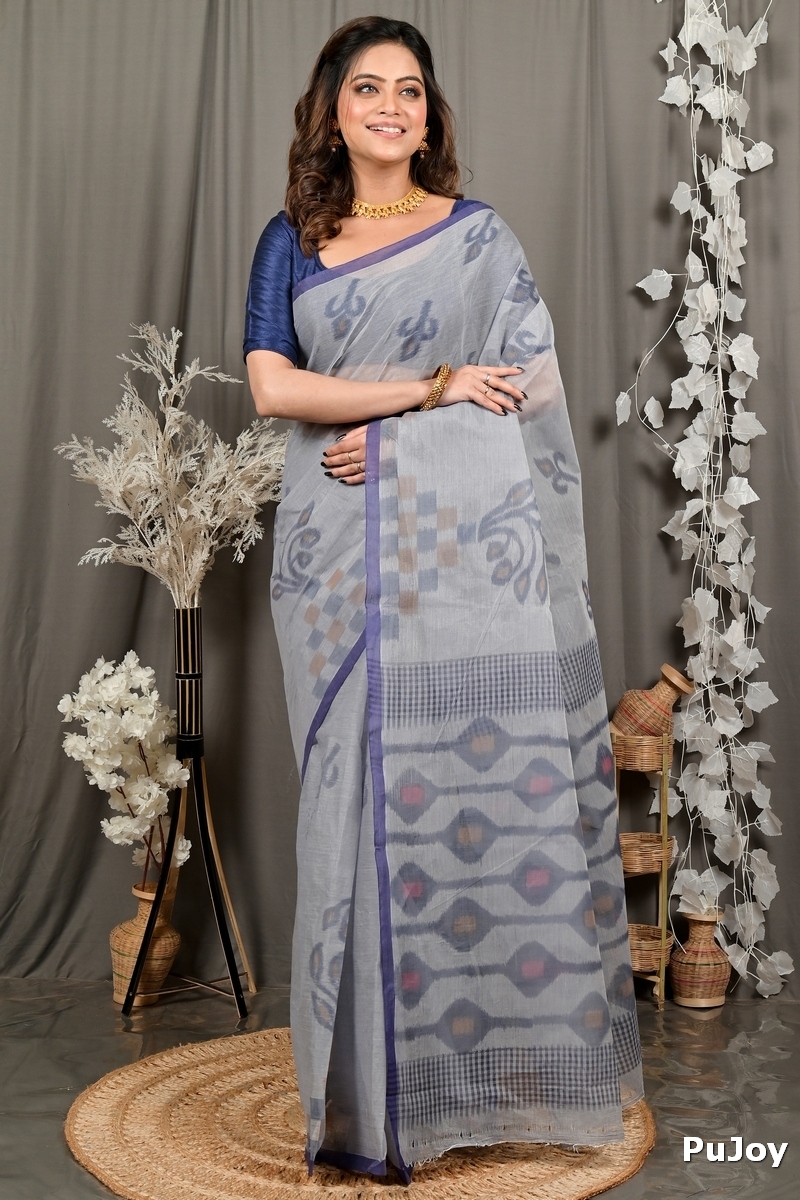Assh Pure Cotton Dipui Tant Saree Print (3013)