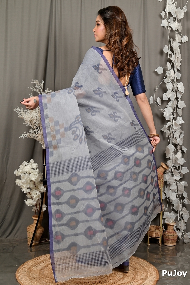 Assh Pure Cotton Dipui Tant Saree Print (3013)