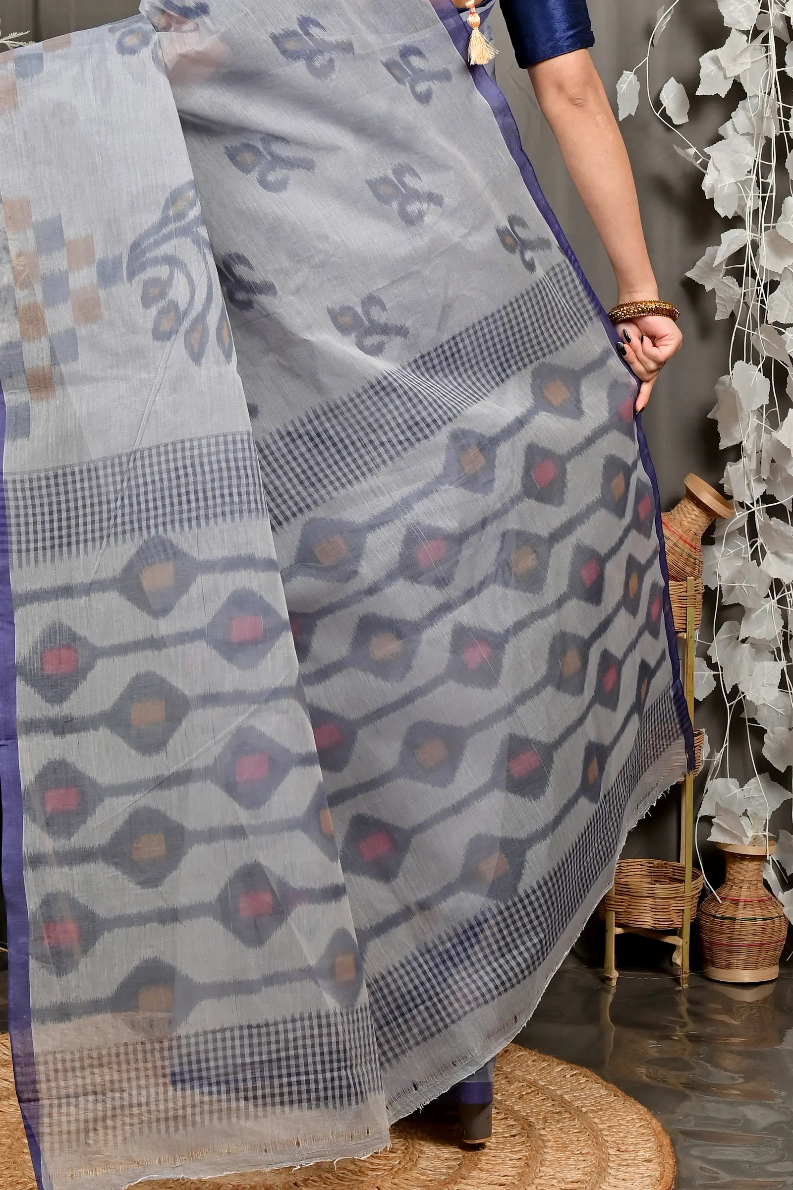 Assh Pure Cotton Dipui Tant Saree Print (3013)