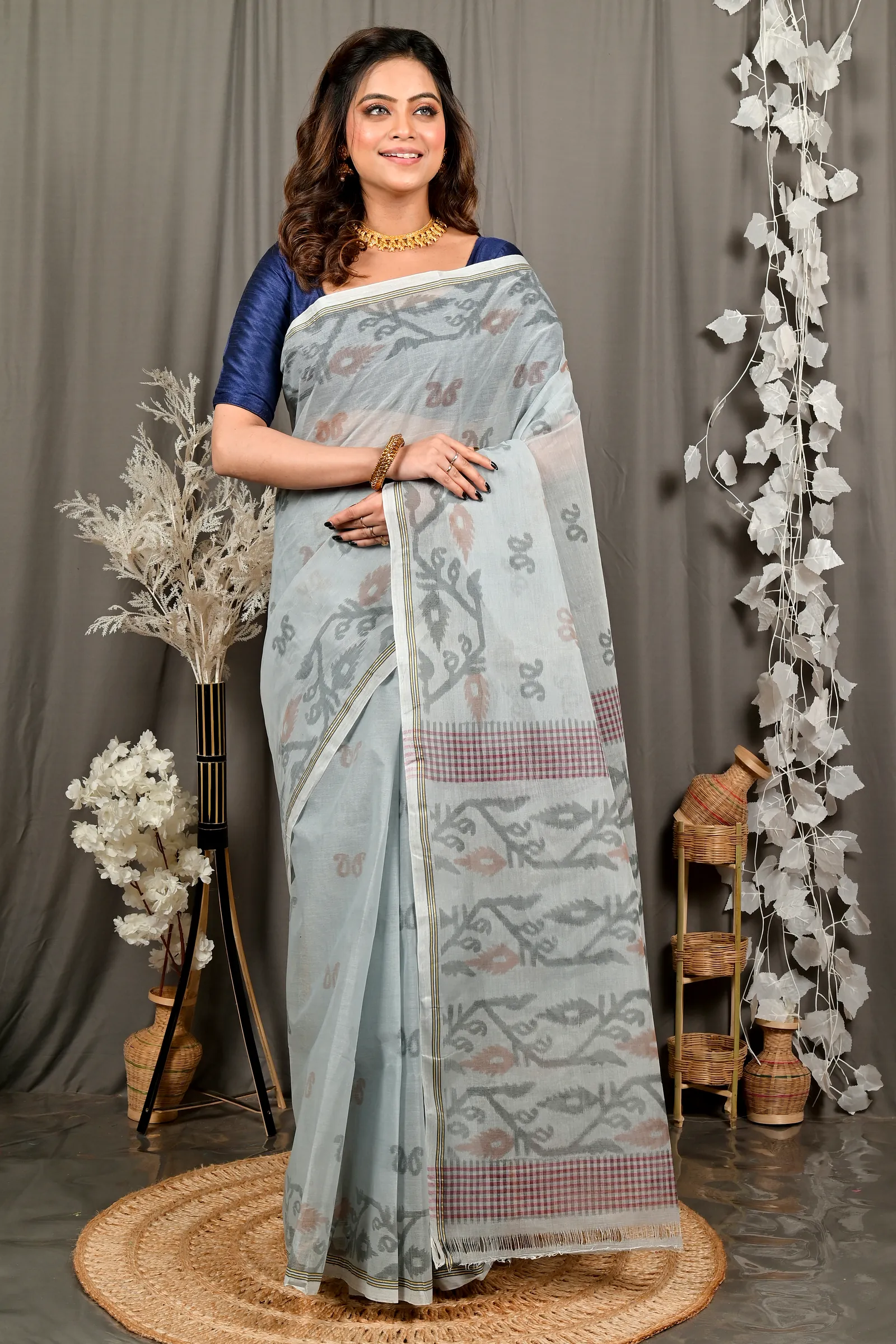Assh Pure Cotton Divani Tant Saree Print (3018)