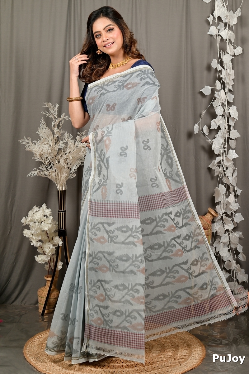 Assh Pure Cotton Divani Tant Saree Print (3018)