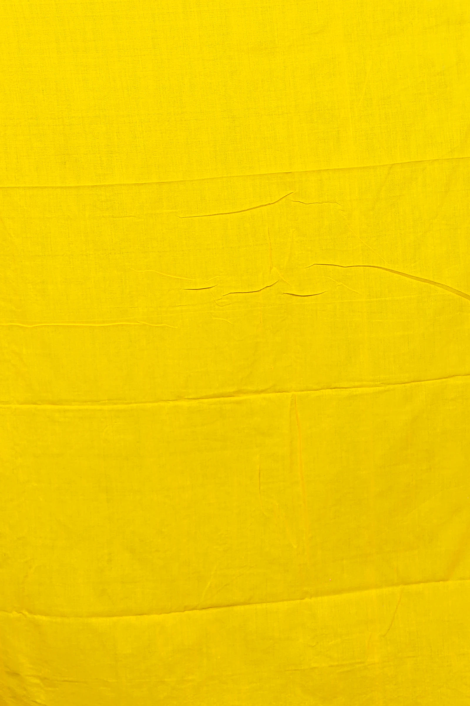 Yellow Cotton Blended Paraya Embroidery Handloom saree (304)