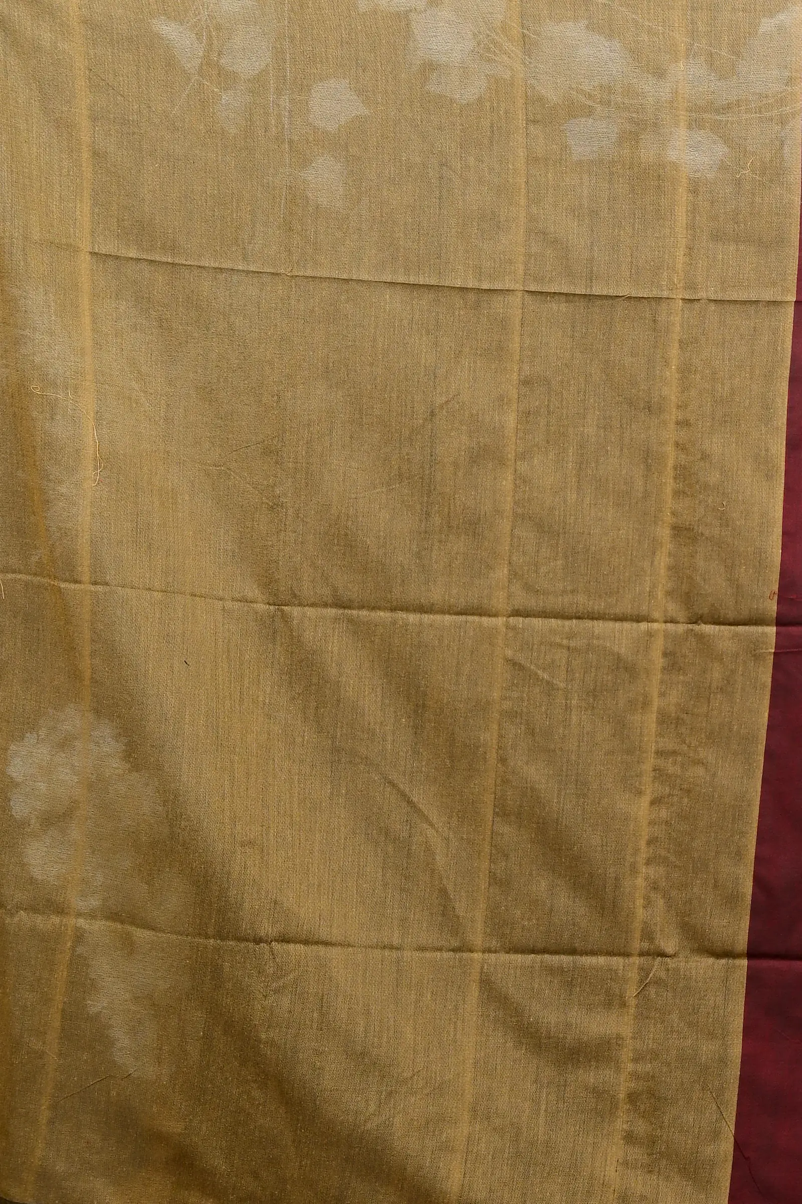 Brown Pure Cotton ThanKhaditu Hand Loom Saree (3041)
