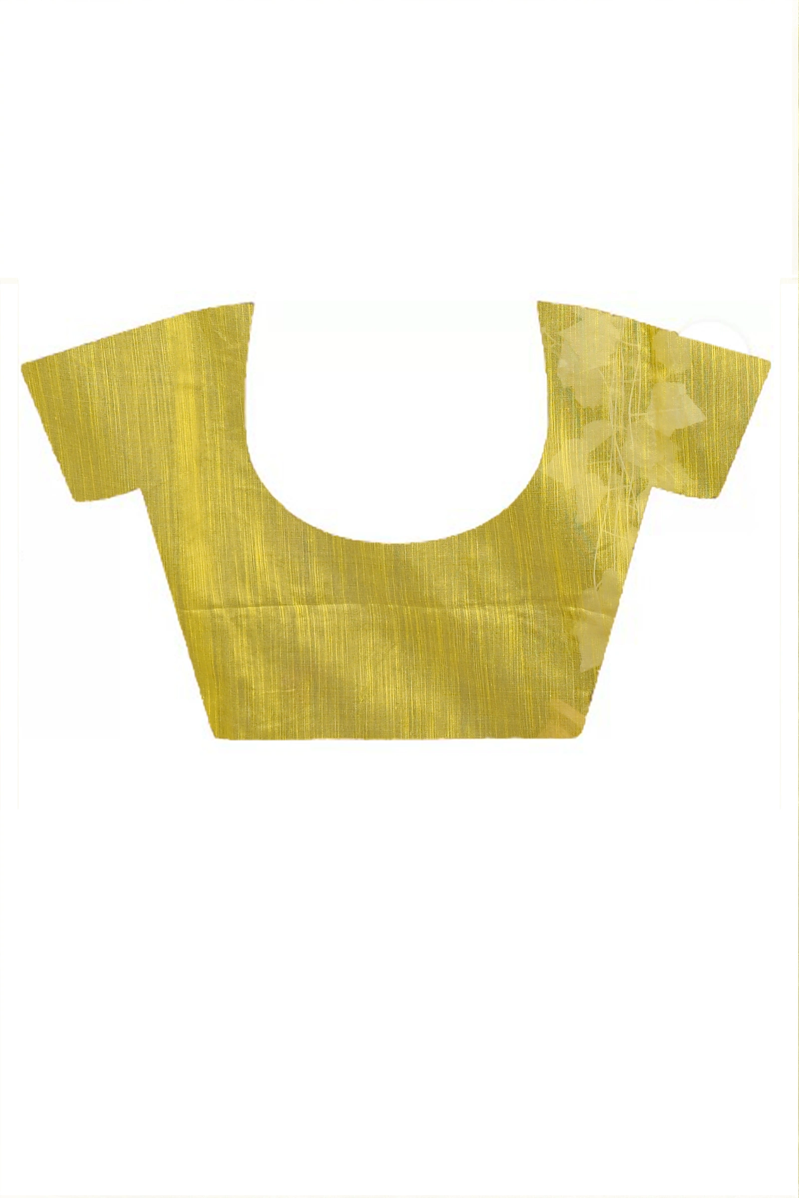 Yellow Blended Cotton Finesi Hand Painted Saree (3048)