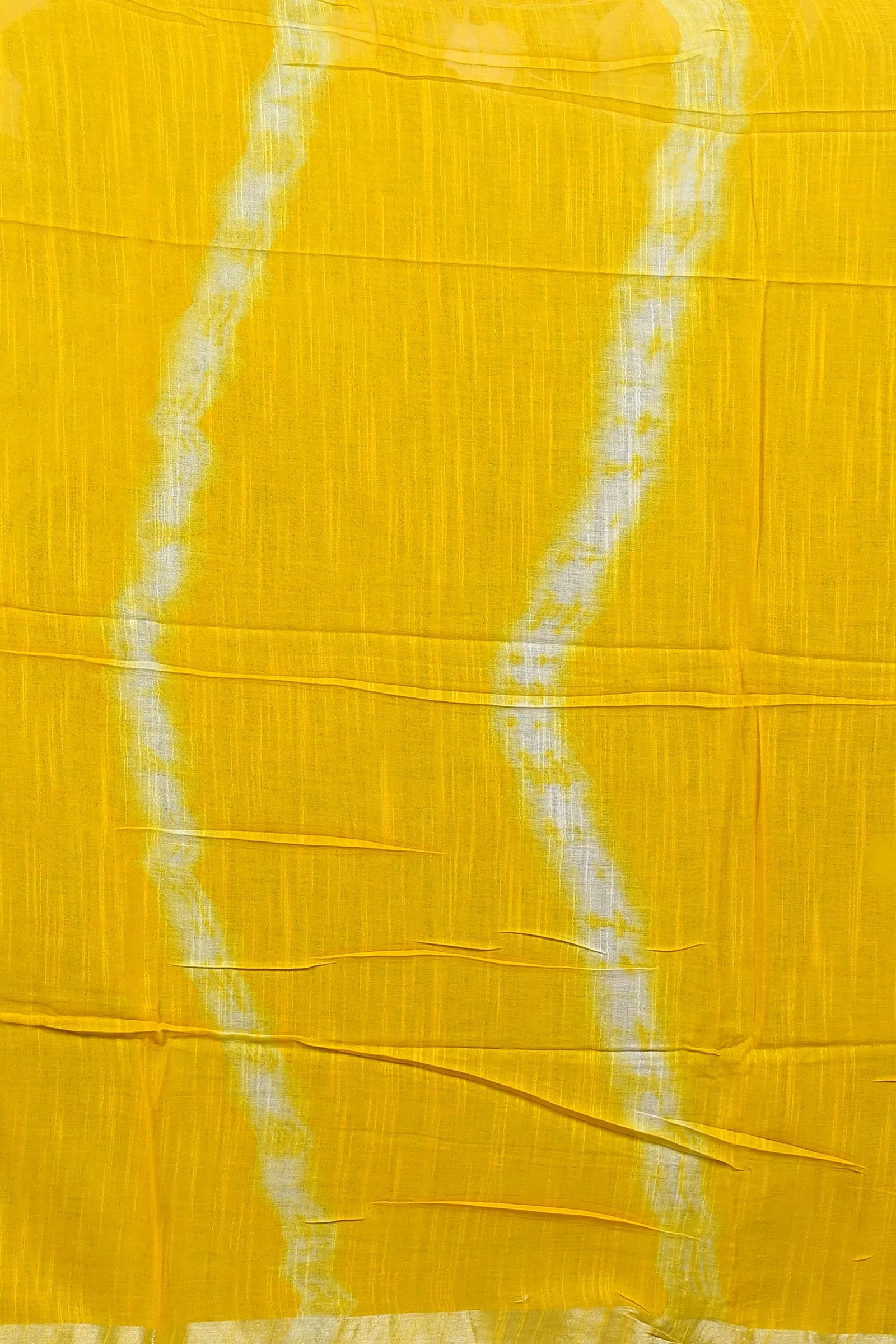 Yellow Pure Cotton Finui Hand Loom Saree (3064)
