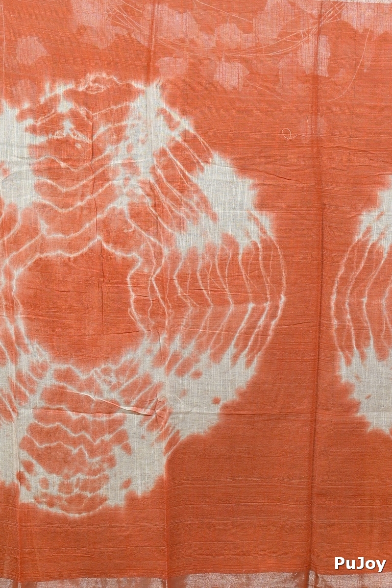 Brown Pure Cotton Finui Hand Loom Saree (3066)