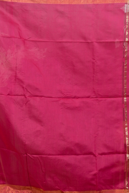 Purple Green Blended Cotton Foyani Hand Loom Saree (3114)