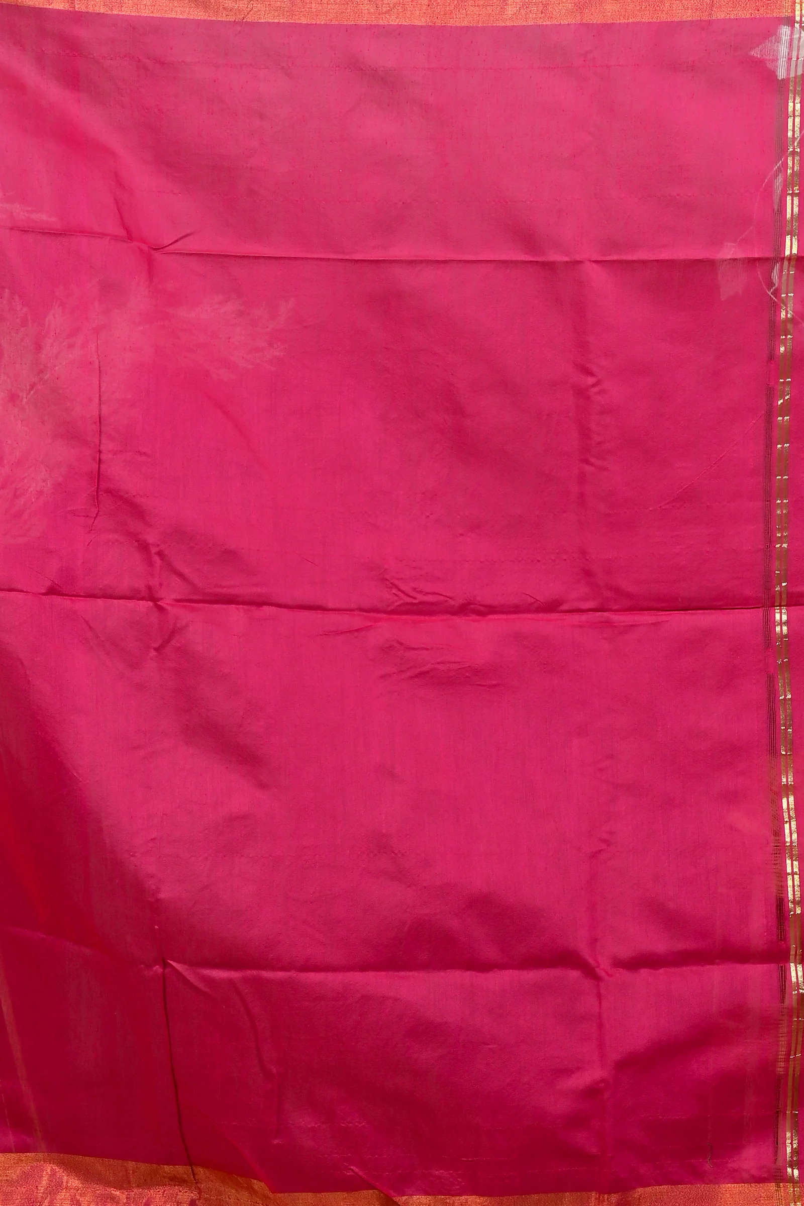 Purple Green Blended Cotton Foyani Hand Loom Saree (3114)
