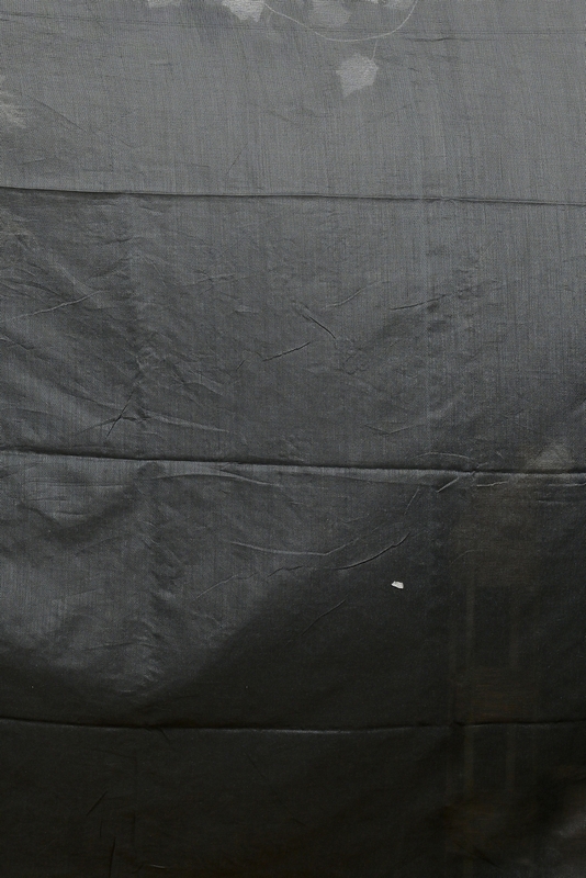 Black Blended Cotton Foyeli Embroidery Handloom saree (3118)