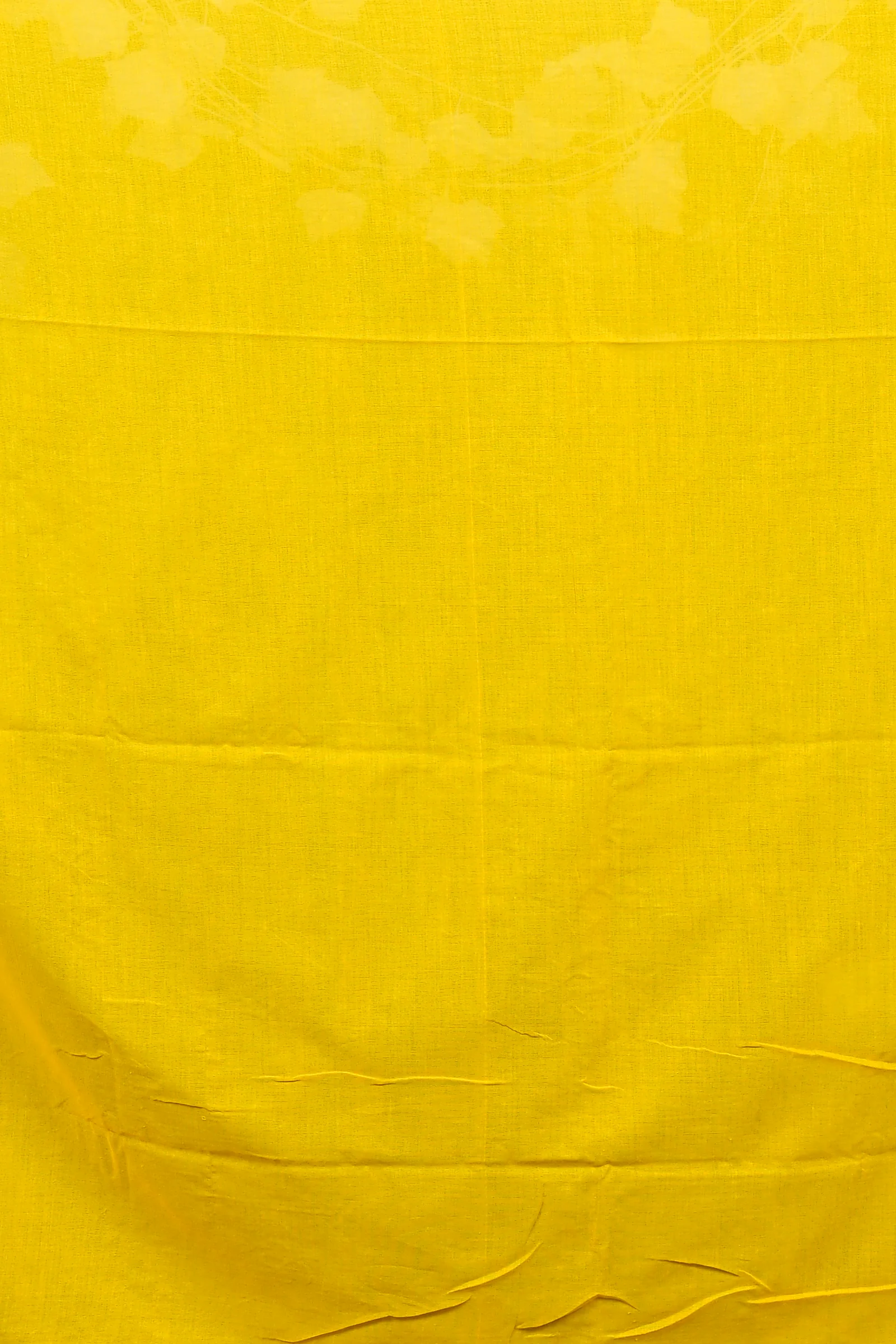 Yellow Blended Cotton Foyeli Embroidery Handloom saree (3119)