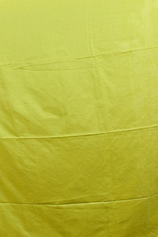 Green Blended Cotton Foyeli Embroidery Handloom saree (3121)