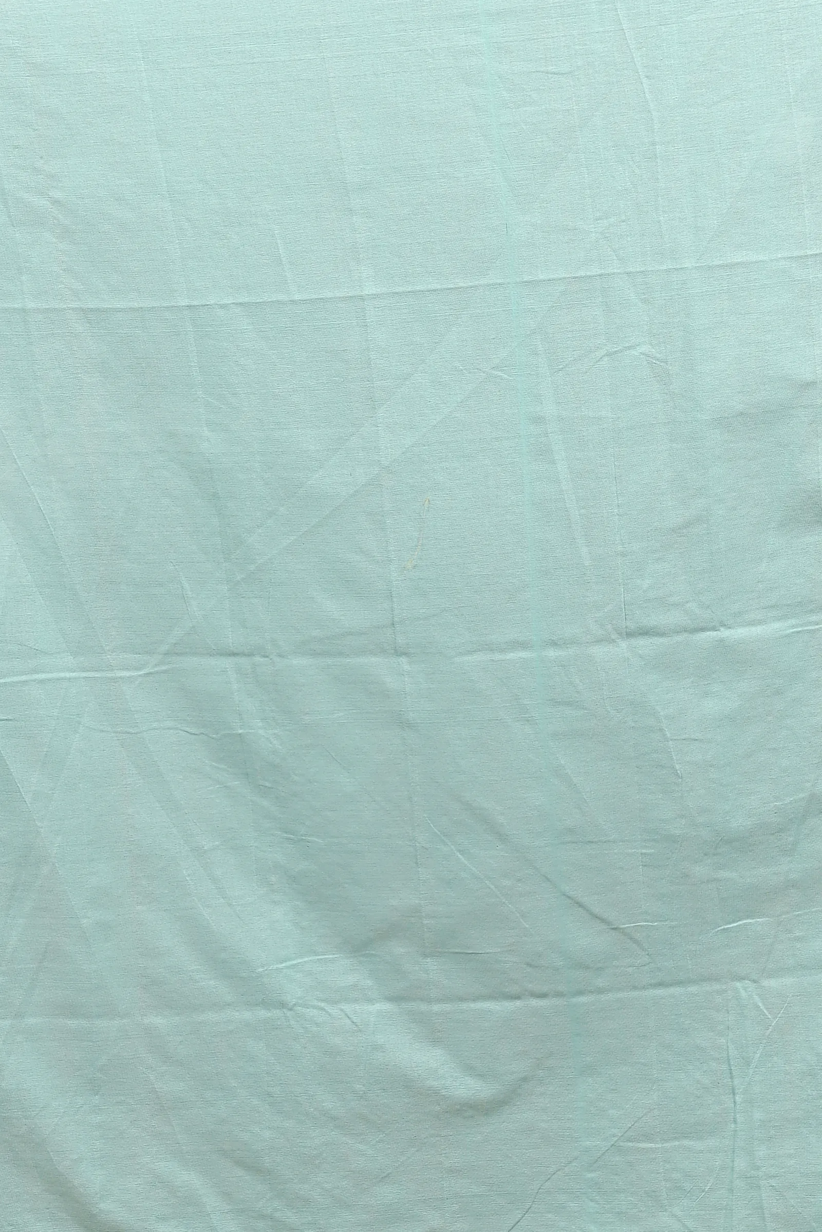 Sky Blue Blended Cotton Foyeli Embroidery Handloom saree (3122)