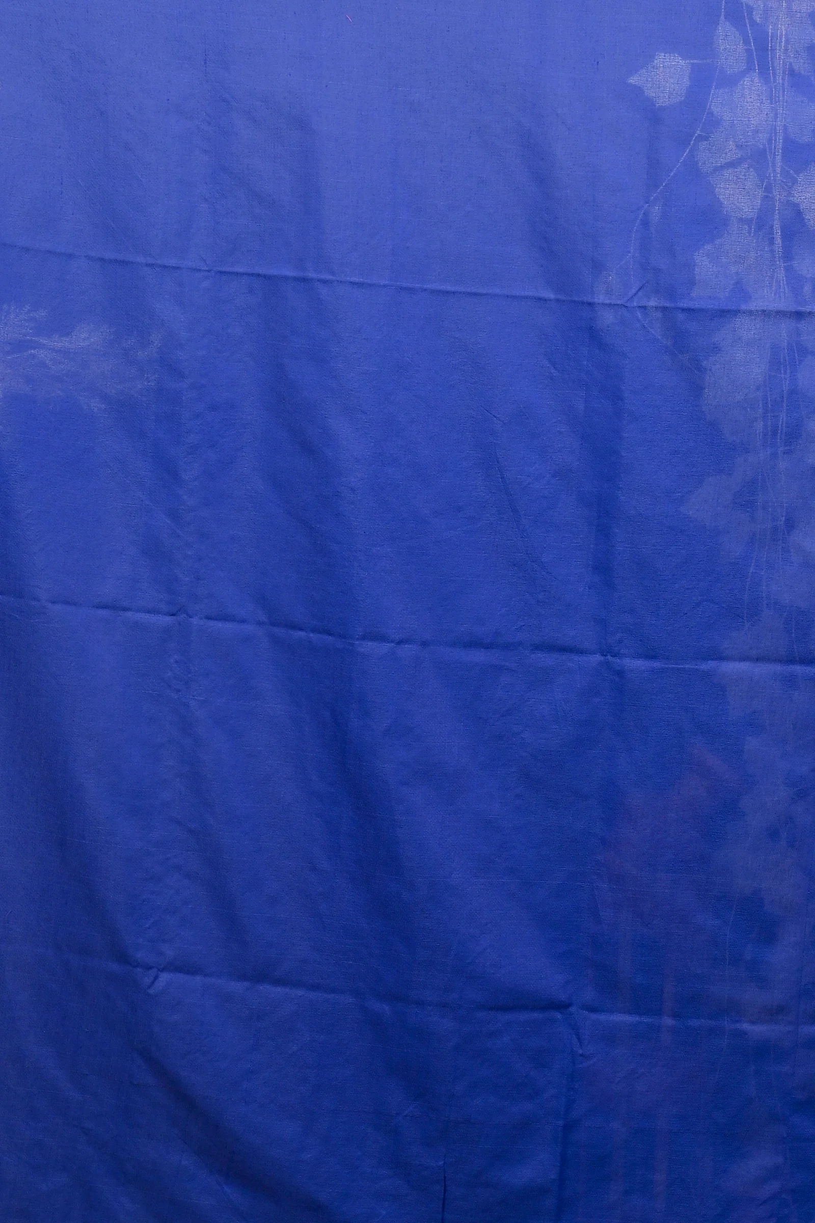Naby Blue Blended Cotton Foyeli Embroidery Handloom saree (3123)